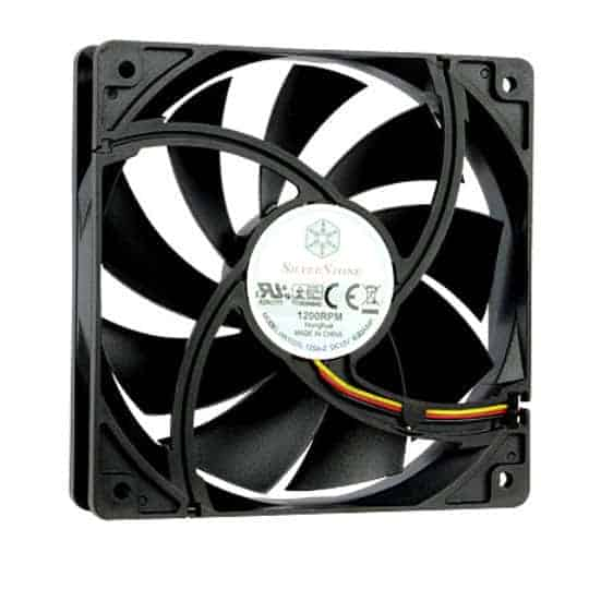 Silverstone SST-FN121-P 120mm Black Case Fan High Air Flow Quiet